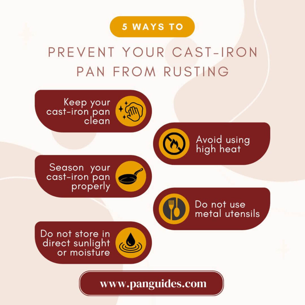 Prevent your cast iron pan from rusting
