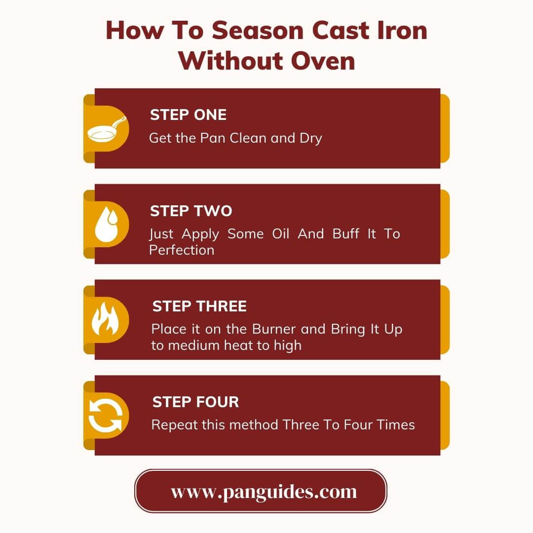 How To Season Cast Iron Without Oven in 4 Simple Steps Pan Guides